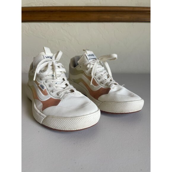 VANS Ultracush Ultrarange Men's 8 Sneakers Low Top Sunrise Blue Orange White - Picture 6 of 12